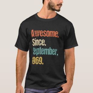 Fantastisk sedan september 1969 53:e födelsedagen t shirt