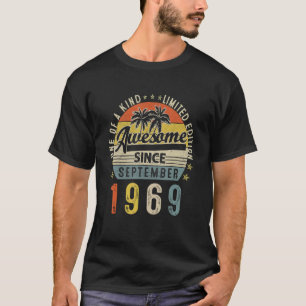 Fantastisk sedan september 1969 Vintage 53:e födel T Shirt