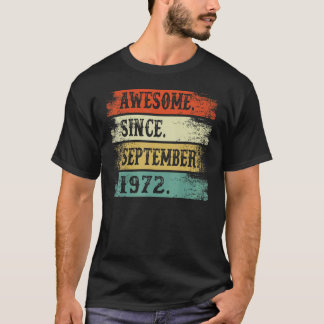 Fantastisk sedan september 1972 50 år gamla 50:e f t shirt