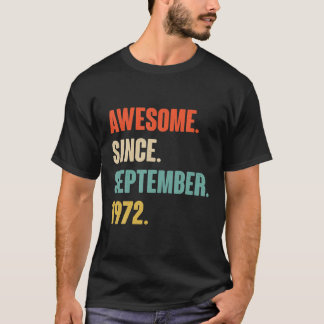Fantastisk sedan september 1972 - Gift för 4 T Shirt