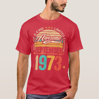 Fantastisk sedan september 1973 49 år gammal 49 bi t shirt