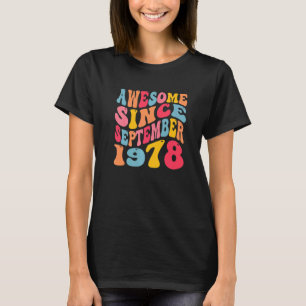 Fantastisk sedan september 1978 44 år Retro 44th B T Shirt
