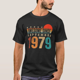 Fantastisk sedan september 1979 43:e födelsedagen t shirt