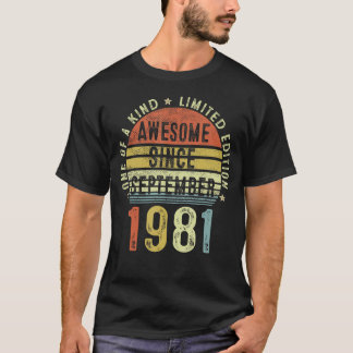 Fantastisk sedan september 1981 41 år gammal 41 år t shirt