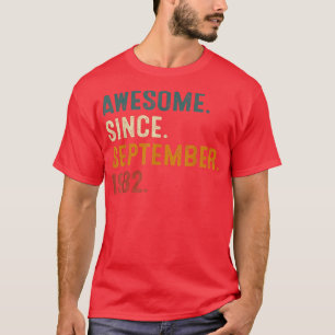 Fantastisk sedan september 1982 40:e födelsedagen t shirt