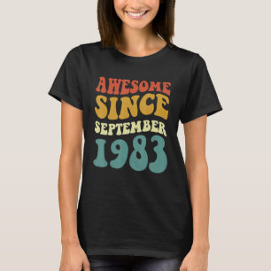 Fantastisk sedan september 1983: Retro Groovy 39 å T Shirt