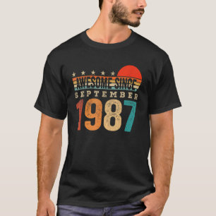 Fantastisk sedan september 1987 35e födelsedag 35 t shirt