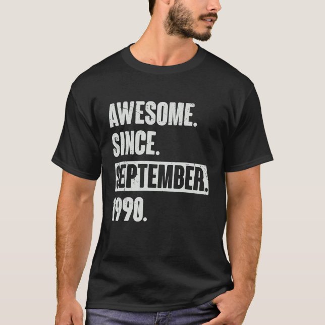 Fantastisk sedan september 1990 32 år gammal 32:a  t shirt (Framsida)