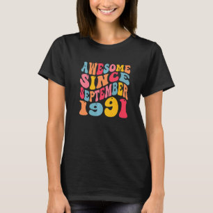 Fantastisk sedan september 1991 31 år Retro 31a B T Shirt