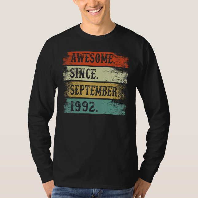 Fantastisk sedan september 1992 30 år gammal 30:e  t shirt (Framsida)