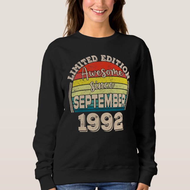 Fantastisk Sedan September 1992 Född i September P T Shirt (Framsida)