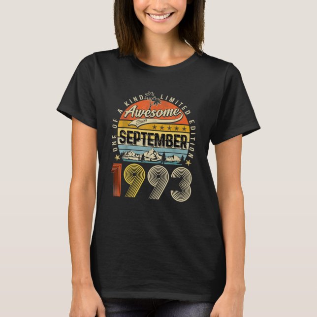 Fantastisk sedan september 1993 30 år gammal t shirt (Framsida)