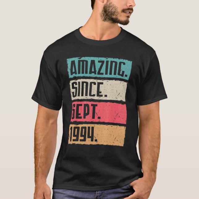 Fantastisk sedan september 1994 Grattis på födelse T Shirt (Framsida)