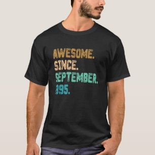 Fantastisk sedan september 1995 Vintage 27:e födel T Shirt