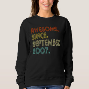 Fantastisk Sedan September 2007 Vintage 15-årsdag T Shirt