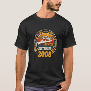Fantastisk sedan september 2008 14:e födelsedagen t shirt