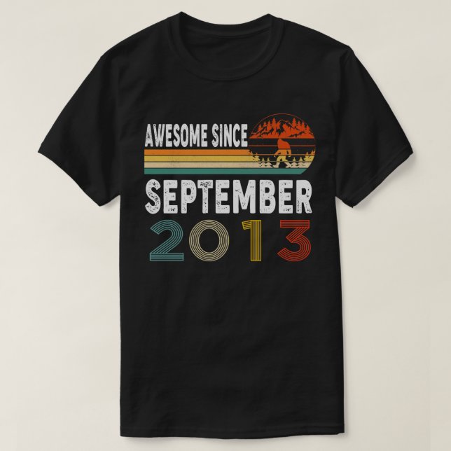 Fantastisk sedan september 2013 t shirt (Design framsida)
