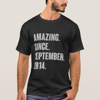Fantastisk sedan september 2014 födelsedag för 7 å t shirt