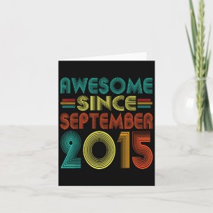 Fantastisk sedan september 2015 Åren 10:e Bday Fun Kort