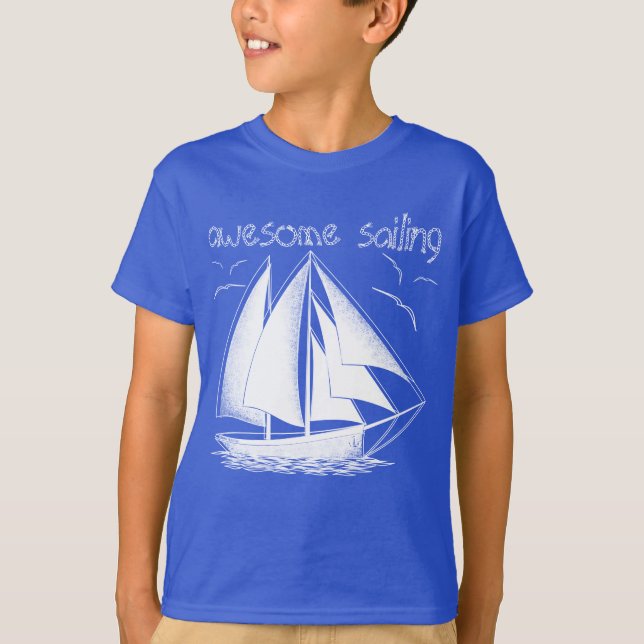 Fantastisk seglar! nautiska, vintage, personlig tee (Framsida)