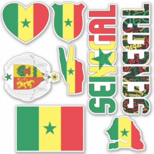 Fantastisk Senegals nationella symboler Klistermärken