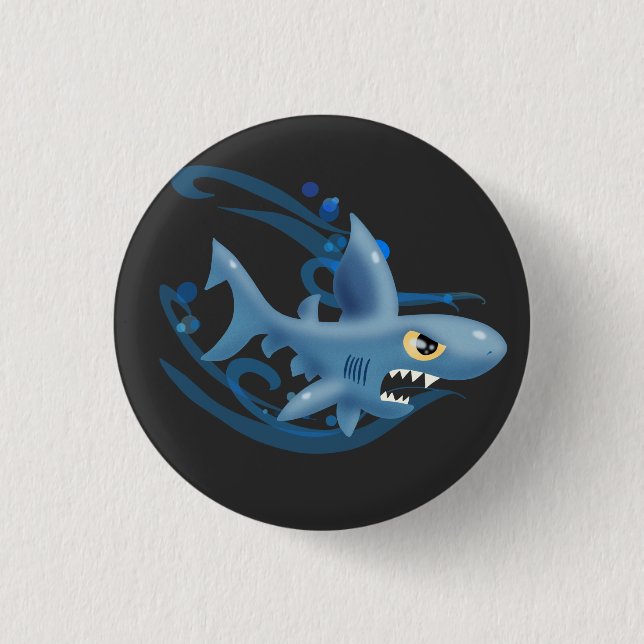Fantastisk Shark Knapp (Framsida)