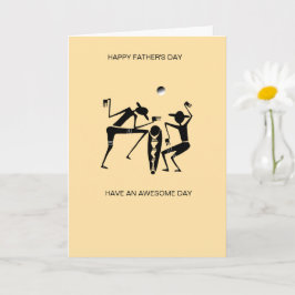 Fantastisk Silhouette Dancers Fars dag Kort