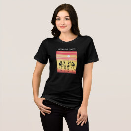 Fantastisk Silhouette Sunset Break Dance T-Shirt