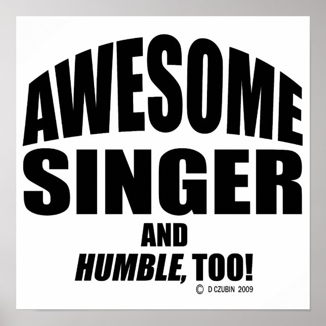 Fantastisk Singer Poster (Framsidan)