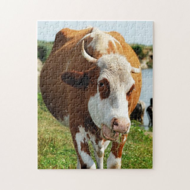 Fantastisk Singing Cow Funny Animal Pussel (Vertikal)