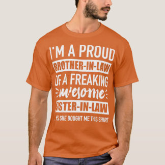 Fantastisk sisterinlaw, känd broderinlaw t shirt