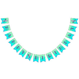 Fantastisk Sjöjungfru med regnbåge och svan födels Vimplar