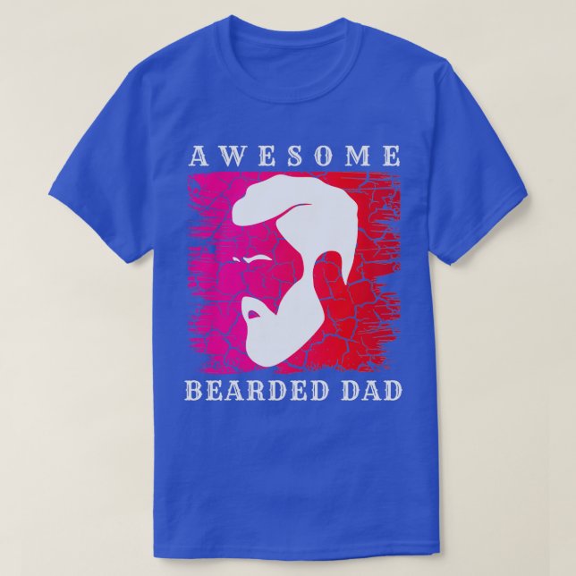 Fantastisk skäggig Pappa 50 T Shirt (Design framsida)