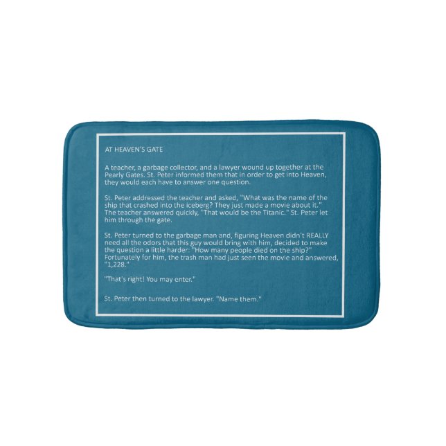 Fantastisk skämt anpassningsbar färg badmat #3 badrumsmatta (Framsidan)