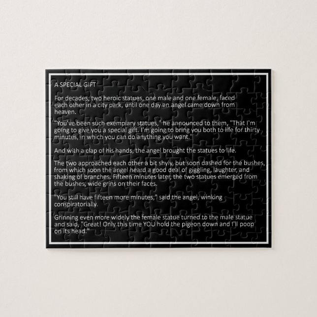 Fantastisk skämt anpassningsbar färg puzzel 4 pussel (Horisontell)