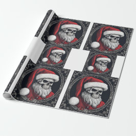 Fantastisk Skeleton av Jultomten Wrapping Papper Presentpapper