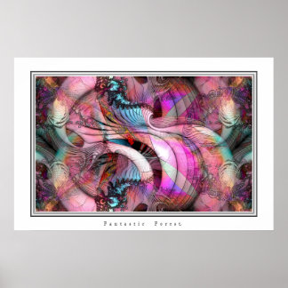 Fantastisk skog. poster