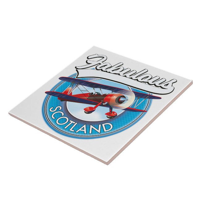 Fantastisk Skottland retro researmblem Kakelplatta (Sidan)