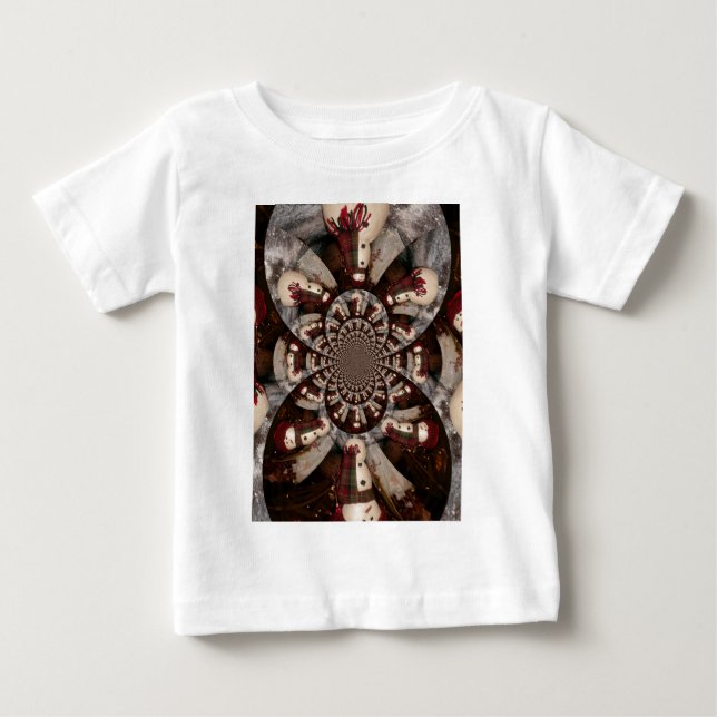 Fantastisk Snögubbe Kaleidoscope Mönster Art Desig Tröja (Framsida)