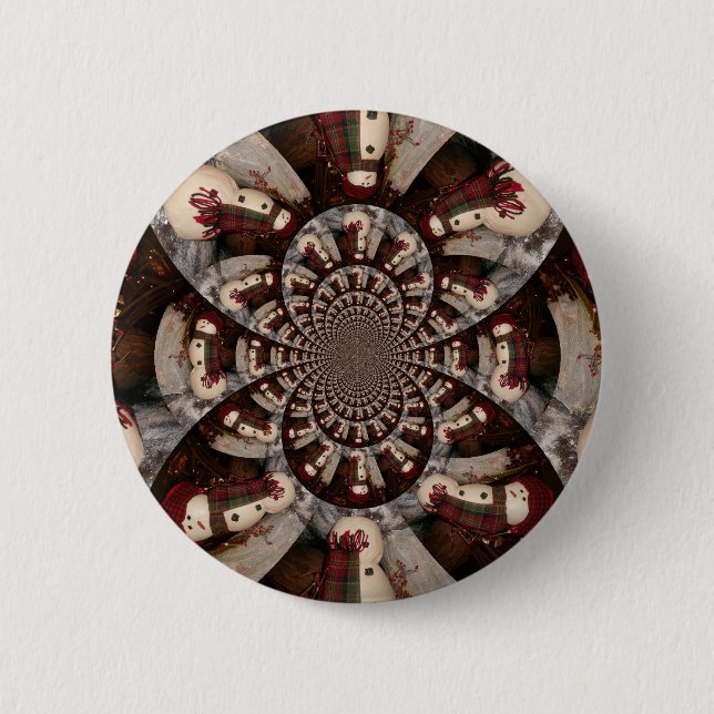 Fantastisk Snögubbe Knapp (Framsida)