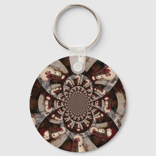 Fantastisk Snögubbe Nyckelring (Framsida)