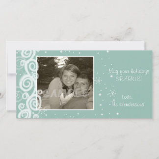 Fantastisk snöyra julkort