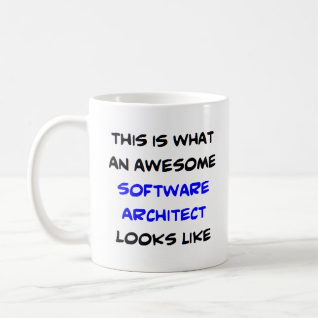 fantastisk software architect kaffemugg (Vänster)