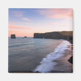 Fantastisk solnedgångsvy i Islandet Magnet