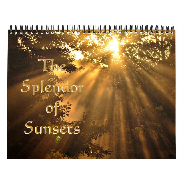 Fantastisk Solnedströmskalender Kalender (Omslag)