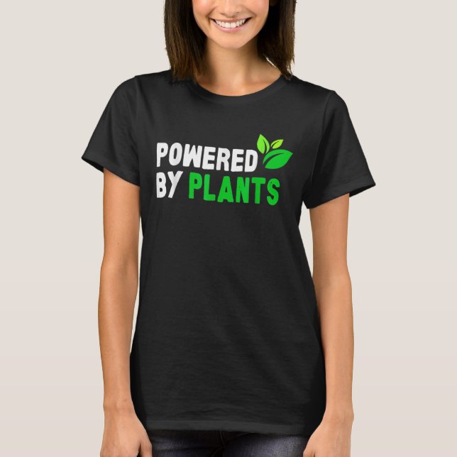 Fantastisk som drivs av växter Vegan Vegan W T Shirt (Framsida)
