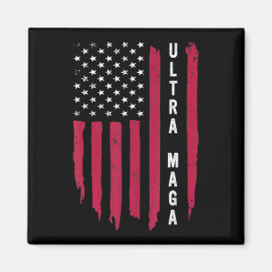 Fantastisk som går ut i USA Black American Flagga Magnet
