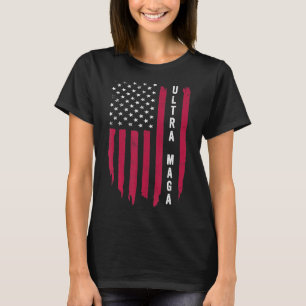 Fantastisk som går ut i USA Black American Flagga T Shirt