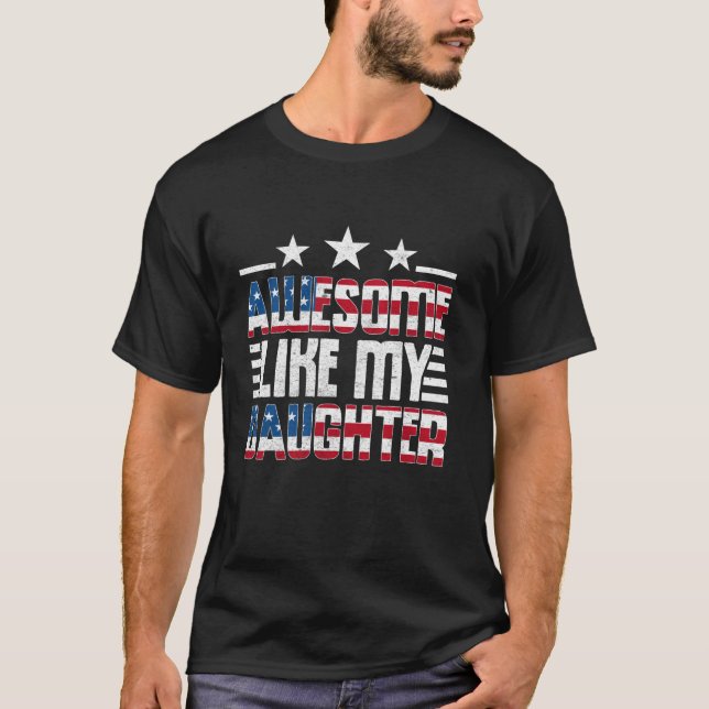 Fantastisk som min dotter Far dag från döttern T Shirt (Framsida)