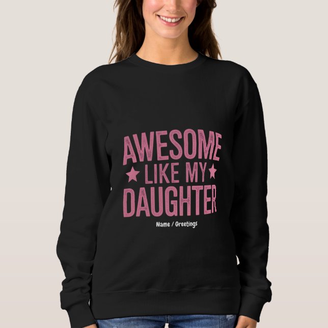 Fantastisk som min dotter Far Dag Gift T Shirt (Framsida)